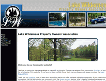 Tablet Screenshot of lake-wilderness.org